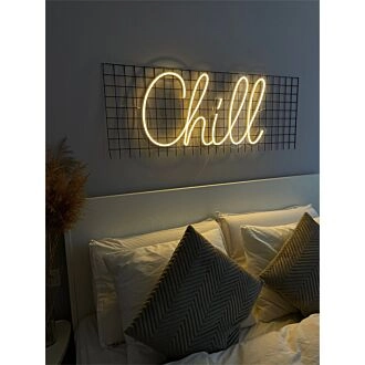 Brighten Your Living Spaces and Soirees: Chill for Home LED Neon Sign Perfect for Room Decor, Office Ambiance, and Festive Celebrations.