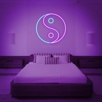Chinese Element Yin Yang Balance Neon Sign for Cultural and Spiritual Spaces