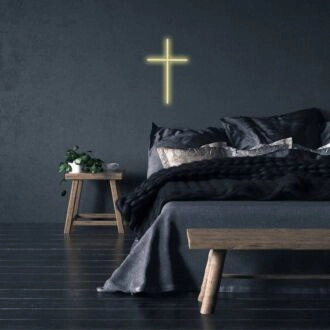 Brighten Your Sacred Spaces and Celebrate Faith with the Christian Cross LED Neon Sign - Perfect for Home Decor, Church Events, and Weddings.
