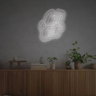 Beautify Your Space: City Iof Ero LED Neon Sign for Home Decor, Office Ambiance, and Storefront Attraction.
