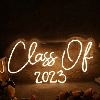 Class Of 2023 Yellow Neon Sign