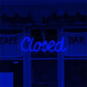Brighten Your Bar, Office, or Storefront with the Versatile Closed LED Neon Sign.