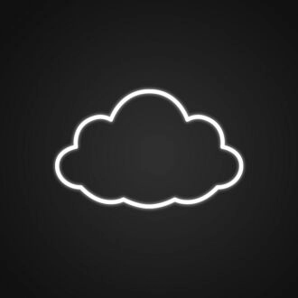 Clouds Neon Sign for Peaceful Spaces