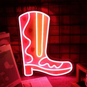 Cowboy Boost Neon Sign for Western and Rustic Decor