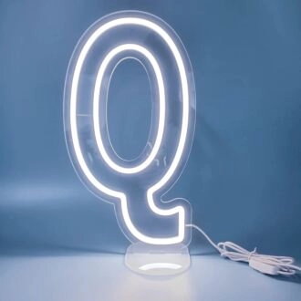 Brighten Your Birthday Bash and Add a Personal Touch to Home Decor with the Customized LED Neon Light Letter Q Neon Sign