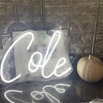 Brighten Your Celebration: Perfect for Birthdays, Bars, and Home Decor with the Customized LED Neon Light Name Cole Birthday LED Neon Sign.