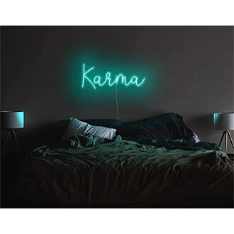 Brighten Up Your Special Celebrations: Home, Bar & Wedding Decor with Customized LED Neon Light Name Karma Birthday LED Neon Sign