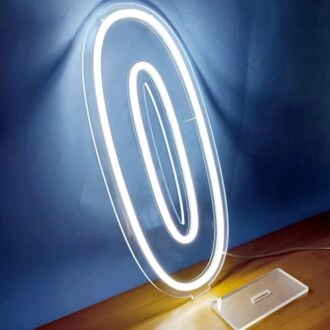 Brighten Up Your Special Celebrations and Decor with the Customized LED Neon Light Number 0 Birthday LED Neon Sign - Perfect for Home, Office, Storefronts, and Memorable Events.