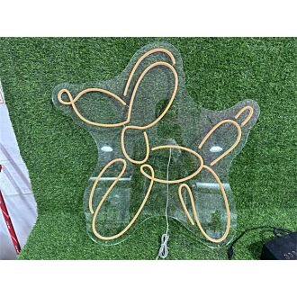 Brighten Your Child's Bedroom or Next Birthday Bash with the Cute Balloon Puppy LED Neon Sign.