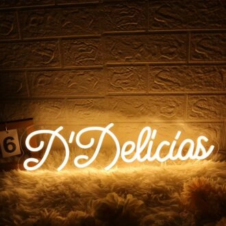 D Delicias Yellow Neon Sign
