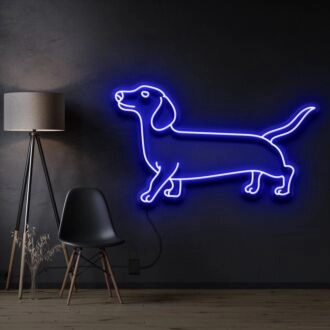 Dachshund Neon Sign for Dog Lovers and Pet Spaces