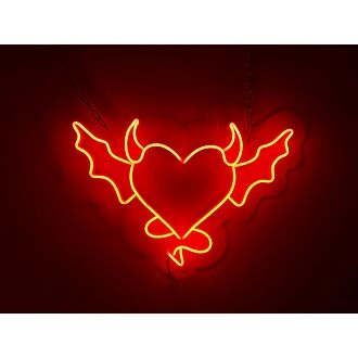 Devil Angel And Demon Neon Sign