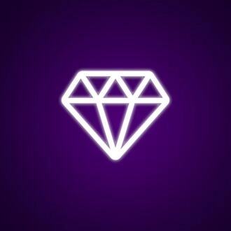 Diamond Neon Sign for Luxury Decor