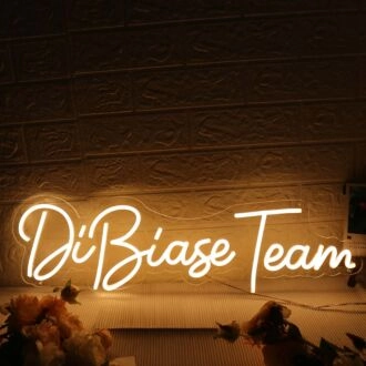 DiBiase Team Yellow Neon Sign