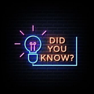 Did You Know Neon Sign