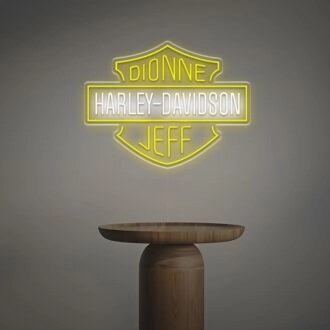 Brighten Up Your Garage, Bar, or Man Cave with the Dionne Harley-Davidson Jeff LED Neon Sign.