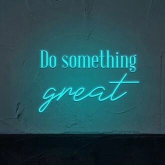 Do Something Great Neon Sign for Motivational Spaces