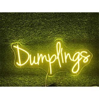 Brighten Up Your Restaurant, Bar, or Food Truck with the Vibrant Dumplings LED Neon Sign - Perfect for Adding a Unique Touch to Any Dining Experience.
