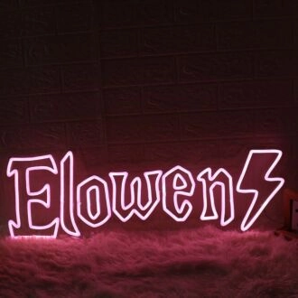 Elowen Pink Name Neon Sign