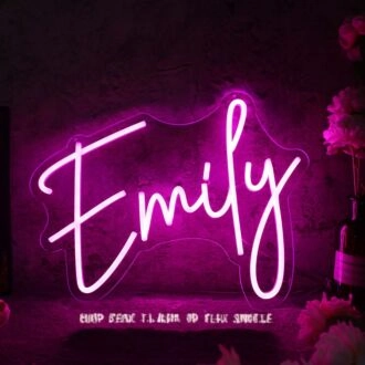 Emily Pink LED Neon Sign