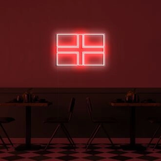 England Flag Neon Sign