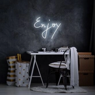 Enjoy Neon Sign for Positive and Fun Spaces