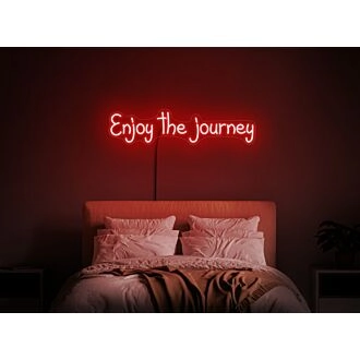 Brighten Your Workspace and Motivate Your Team with the Enjoy the Journey Neon Sign - Perfect for Office Decor and Inspirational Settings.