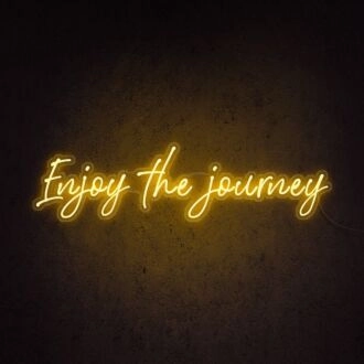 Enjoy The Journey Neon Sign perfect for travel-themed decor