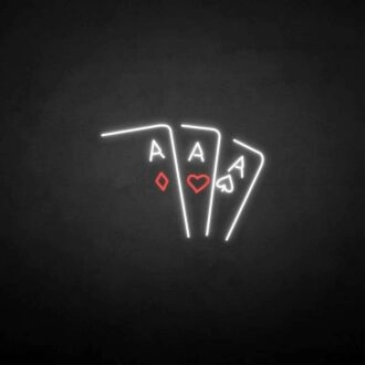 'Playing cards2' neon sign