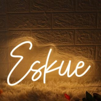 Eskue Yellow Neon Sign
