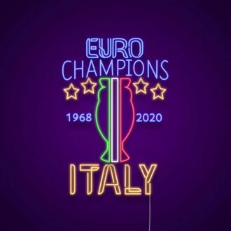 Euro Champions Italy Neon Sign