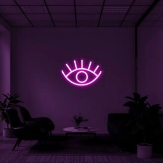 Eyelash Neon Sign for Beauty Studios
