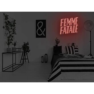 Femme Fatale Neon Sign for Bold and Empowering Spaces