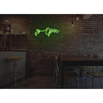 Flower Open Neon Sign for Florists and Bright Decor