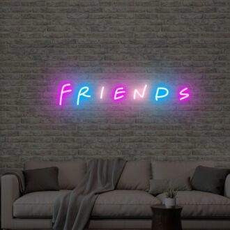 Brighten Up Your Evening Gatherings and Chill Nights with the Friends Neon Light - Perfect for Home Decor, Bars, and Friends-Themed Parties.