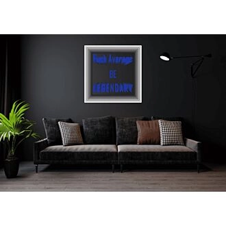 Fuck Average Be Legendary Blue Infinity Mirror Neon Sign