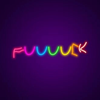 Fuuuuck Neon Sign for Bold Statements