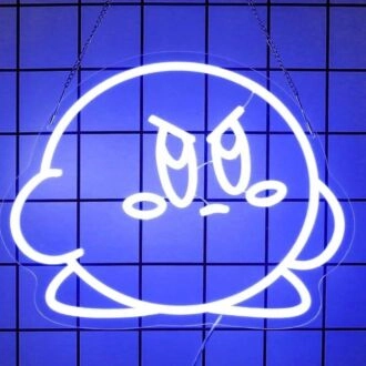 Mad Angry Kirby Game Neon Sign