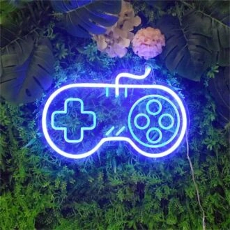 Elevate Your Gaming Setup or Party Ambiance with Game Controller Mini LED Neon Sign - Perfect for Home Decor, Game Rooms, and Themed Events