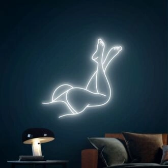 Brighten Up Your Bedroom, Bar, or Boutique with the Girl Body Led Neon Sign - A Chic Woman Body Wall Art Piece for Every Occasion.
