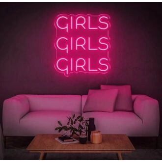 Girl Girl Girl Girl Neon Letters