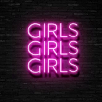 Girls Girls Girls Neon Sign for Fun and Playful Spaces