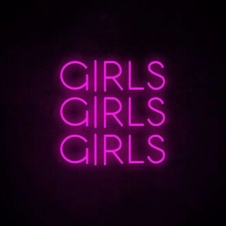 Girls Girls Girls Neon Sign perfect for fun party decor