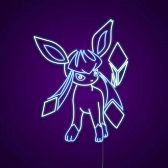 Glaceon Neon Sign for Anime Fans