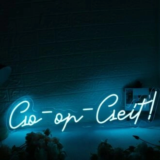 Go On Diet Blue Neon Sign