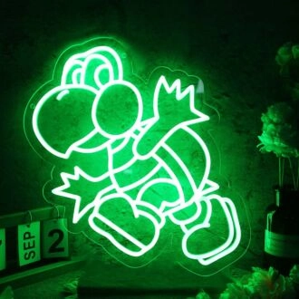 Green Koopa Troopa Green Neon Sign