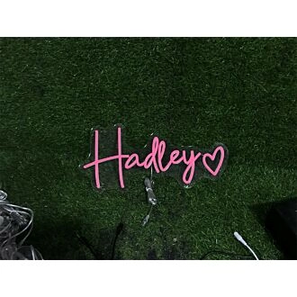 Brighten Up Your Wedding, Bar, or Home Decor with the Romantic Glow of Hadley With Heart LED Neon Sign