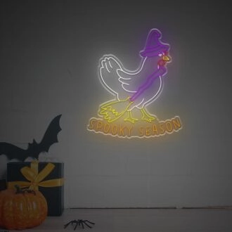Elevate your Halloween Festivities: Spooky Season LED Neon Sign for Home Decor, Office Celebrations, and Theme Bars
