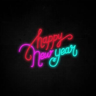 Happy New Year Neon Sign perfect for New Year celebrations