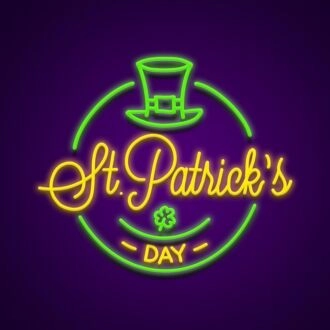 Happy St Patricks Day Neon Sign Celebrate St Patrick's Day with style
